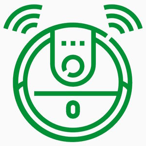 Robot vacuum cleaner icon